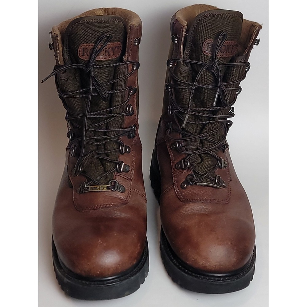 Rocky Ranger Gore-tex Men's Waterproof Brown Leather Hiking Work‎ Boots  Size 8M